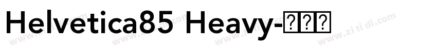 Helvetica85 Heavy字体转换